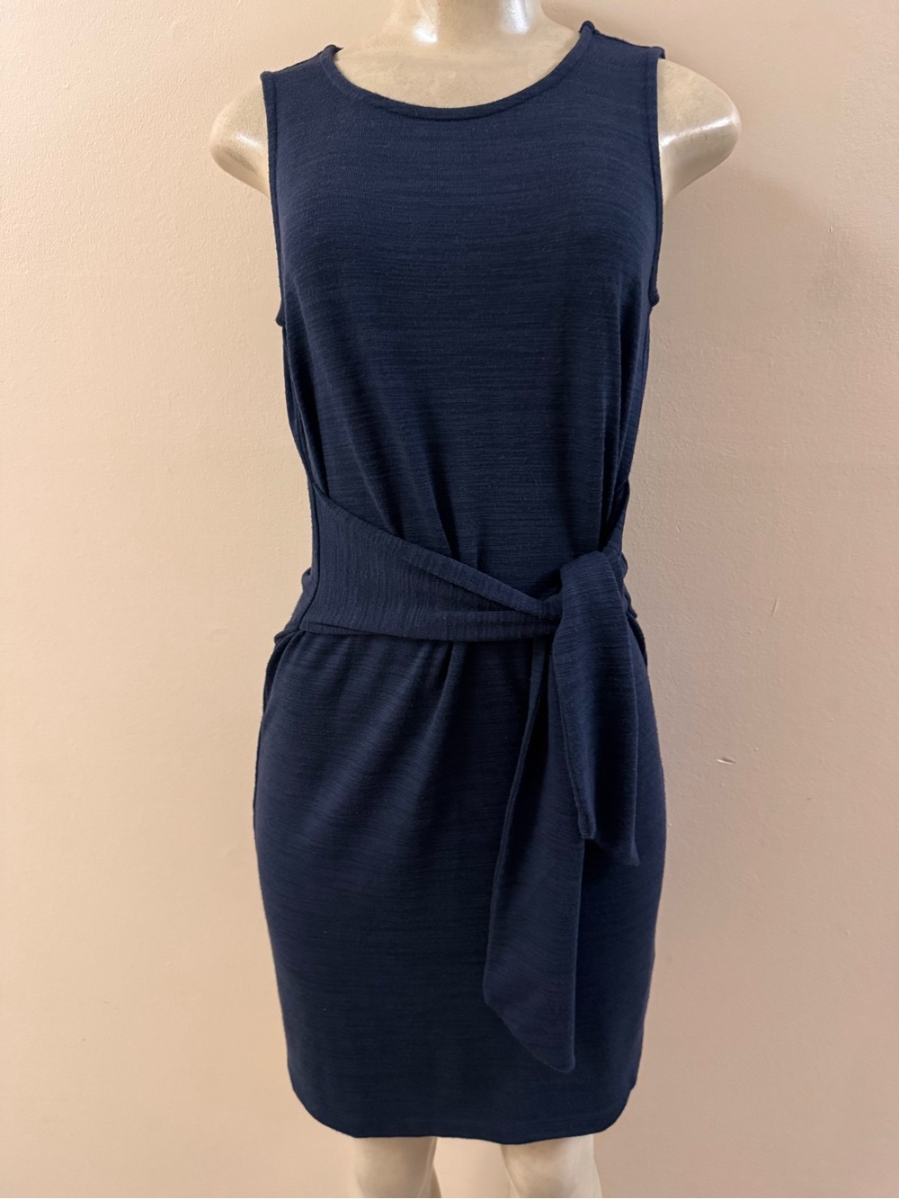Navy Blue Nautica Sleeveless Tie-Waist Mini Dress Size XS GUC